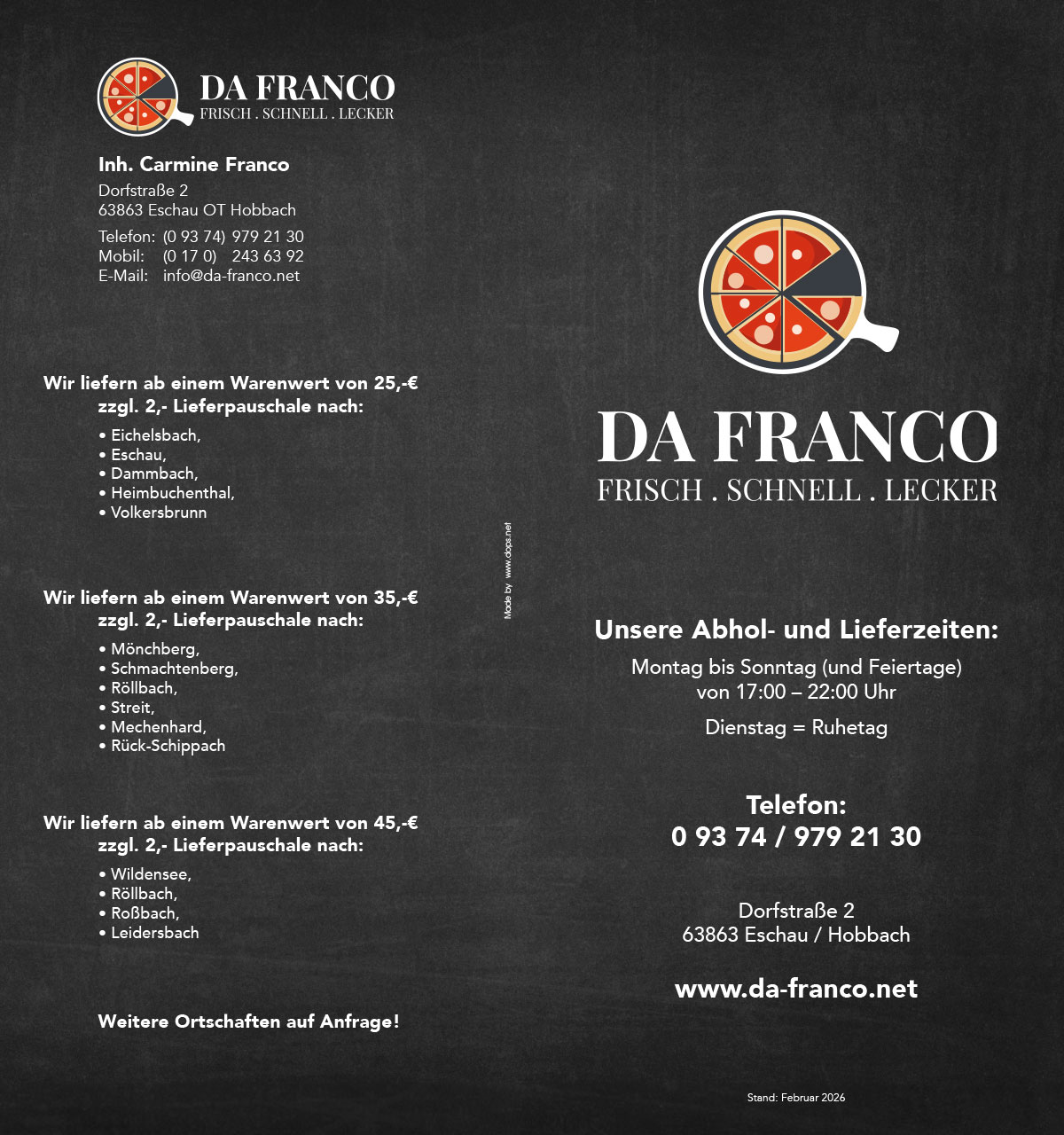 PDF-Download unserer Speisenkarte